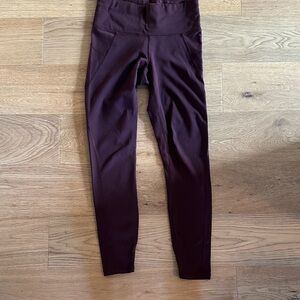 Athleta Burgundy Leggings XS